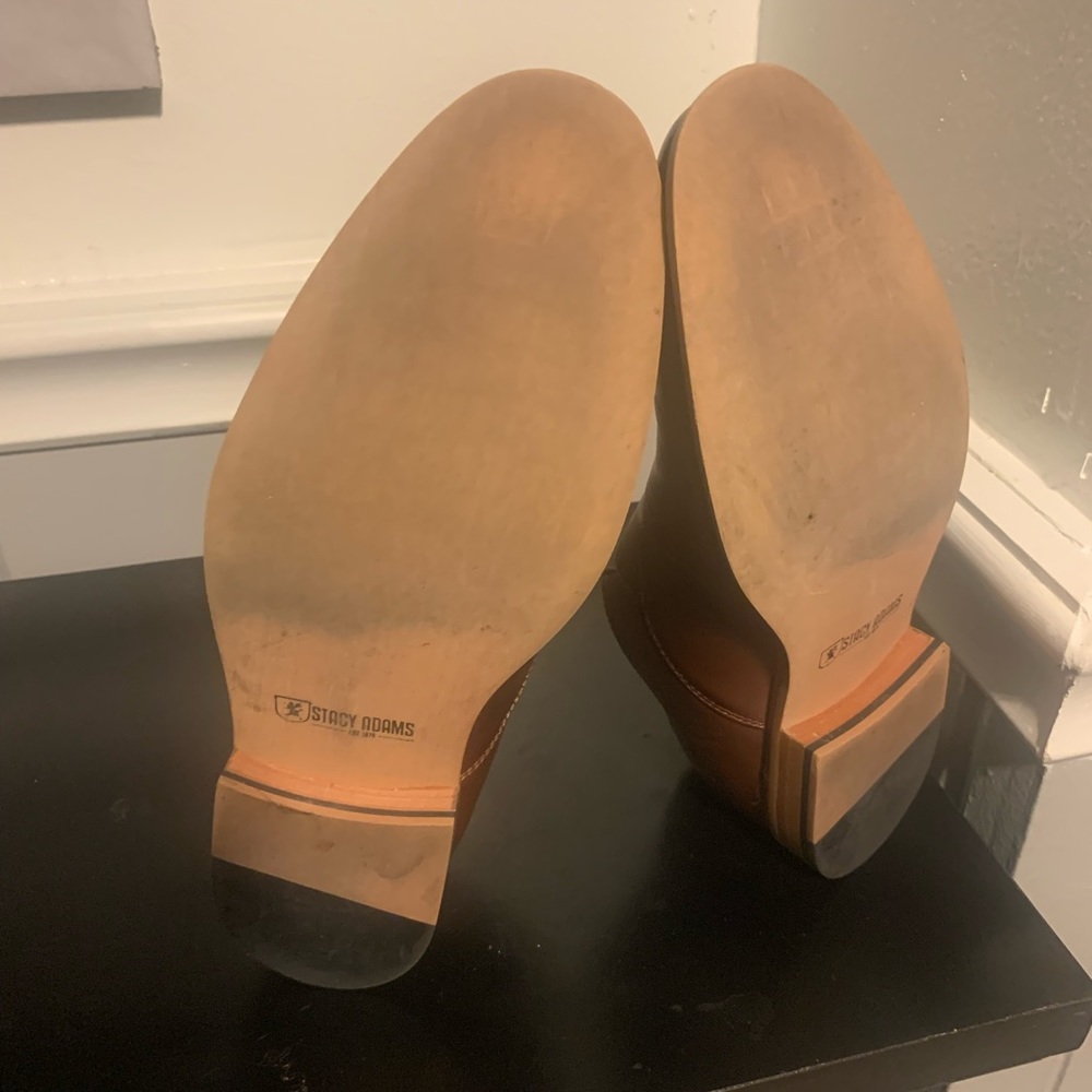 Stacy Adams men monk Oxford shoes. With buckle:10.5. Very good condition